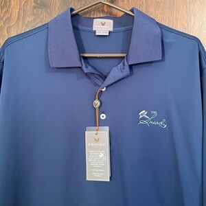 Fennec Men's Polo Blue Shirt (Large) NWT - The Snead Private Golf Course